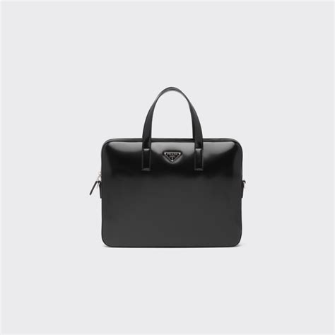 borse da ufficio prada|Borsa da lavoro in pelle spazzolata Nero .